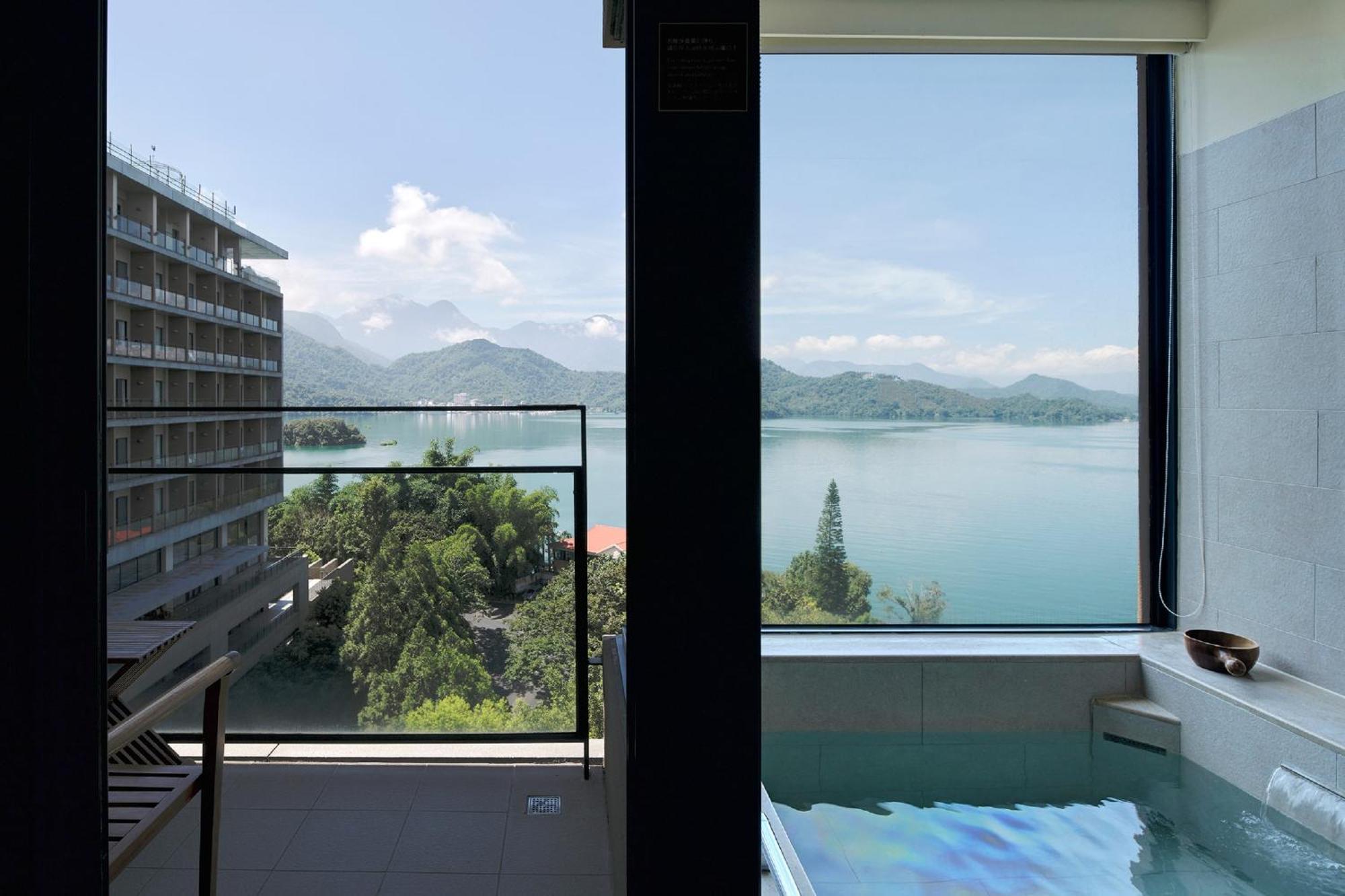 Fleur De Chine Hotel Yuchi Exterior photo View of Lake Biwa from a room at Hotel the Luze